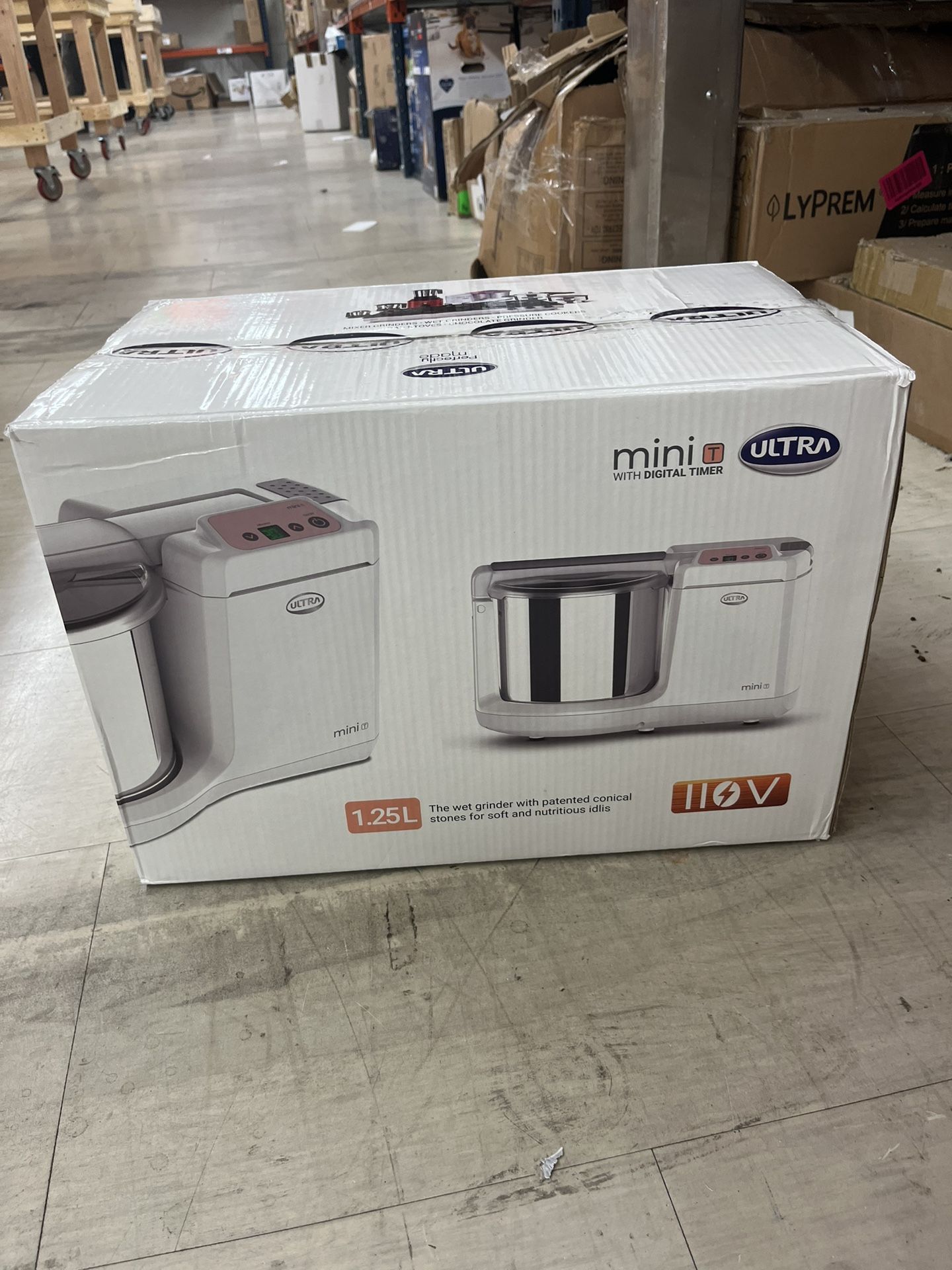 Ultra Mini T Table Top 1.25L Stone Wet Grinder