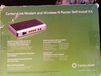 Century links modem & wireless router