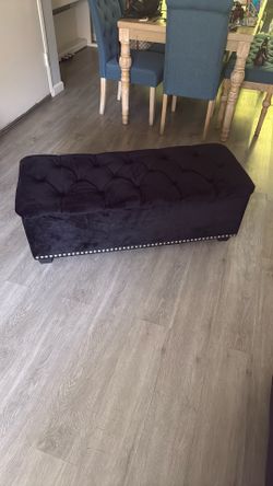 Ottoman With Storage - $60