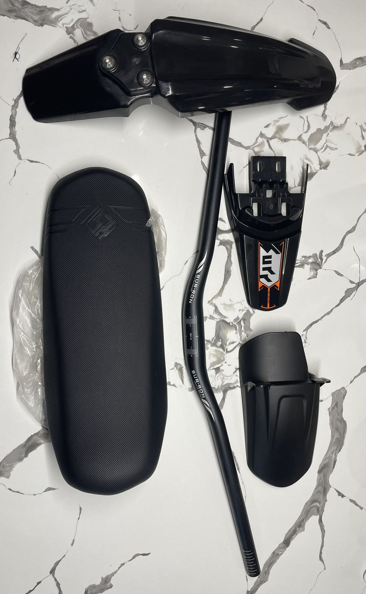 Surron Parts - Seat, Bars, Fenders