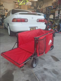 Ozark Trail Quad Folding Camp Wagon with Tailgate