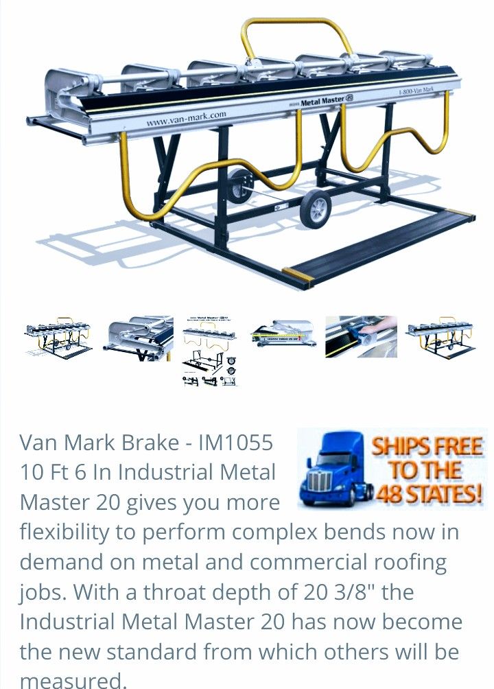 Van Mark Metal Brake w stand and trim cutter