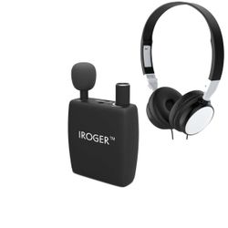 IROGER Rechargeable Hearing Amplifier Device with Headphone PSAP for Seniors