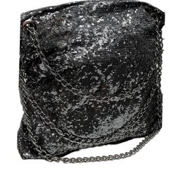 Sequin Black Shoulder Bag