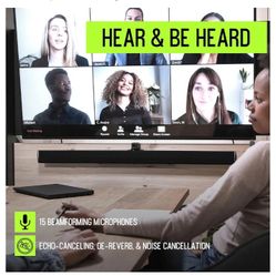 Shure Stem Audio Wall1 Conference Speaker Phone Sound Bar 