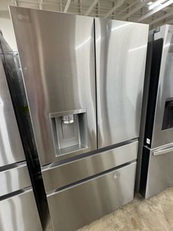 LG 29 cu. ft. Smart Standard-Depth MAX 4-Door French Door Refrigerator with Full-Convert Drawer