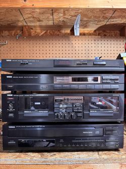 Yamaha Amp, Cassette And Cd Player