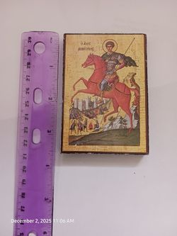 Ancient Byzantine Icon With Certificate
