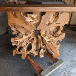 Console Table Credenza Pedestal Display Stand Decor 