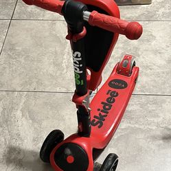 Red SKIDEE Kick Scooter