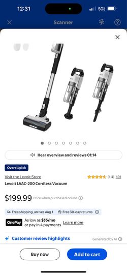 Levoit LVAC-200 Cordless Vacuum