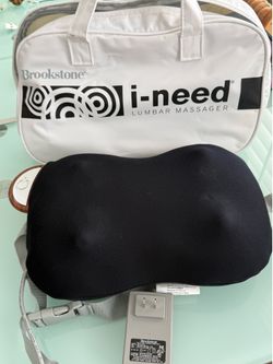 Brookstone i-need Lumbar Massager Great Condition