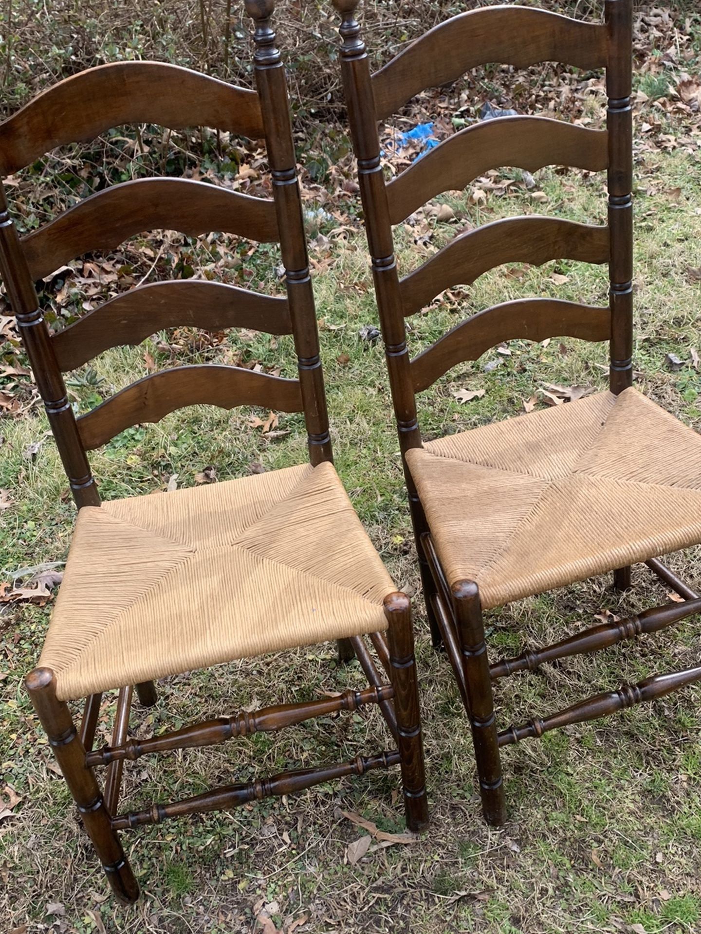 Antique Ladder Back Chair Ms