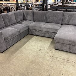Ultra soft Sleeper Sectional With Storage! No Credit Needed Financing Available!