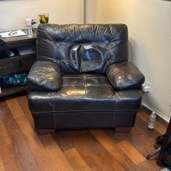 Leather Couch And chair