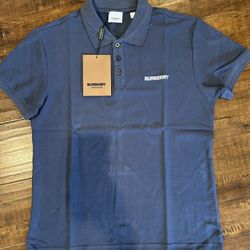 Grey Blue Burberry Polo ( Size S M L XL ) Available 