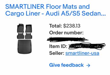 2024 Audi A5 Custom SmartLink Floor Mats