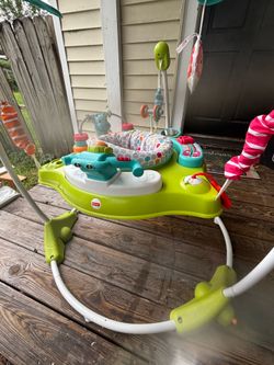 Baby high chair, bath seat, and jumper