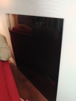 Large Thick Black Glass Cut For Window Or Table