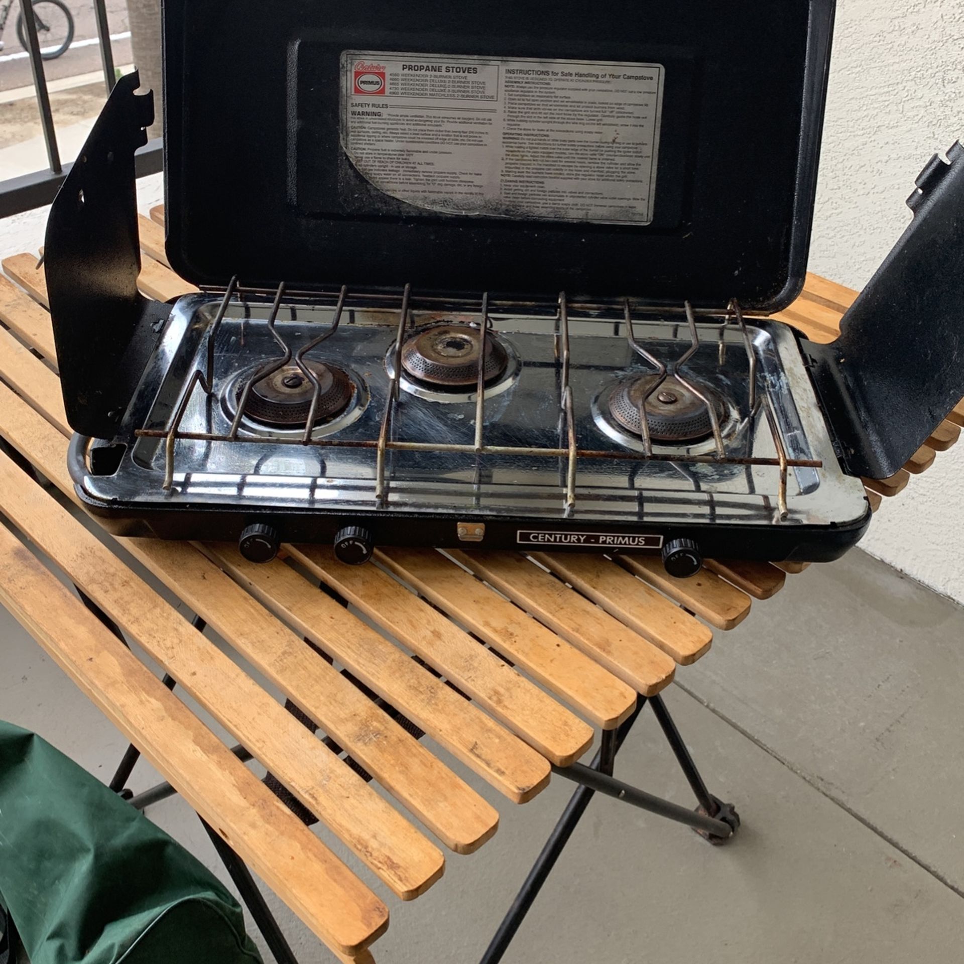 Century Primus 3 Burner Camp Stove