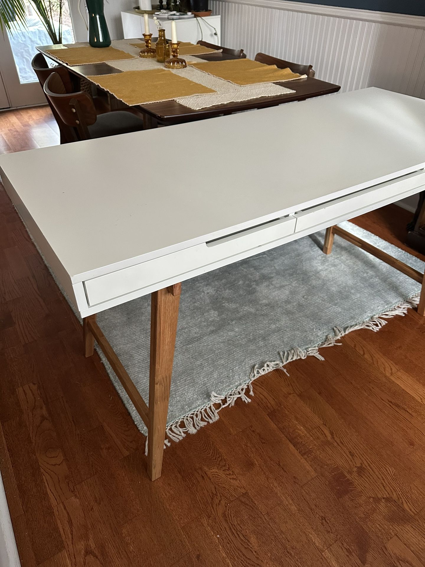 Wayfair, White Office Desk, 55 x 23