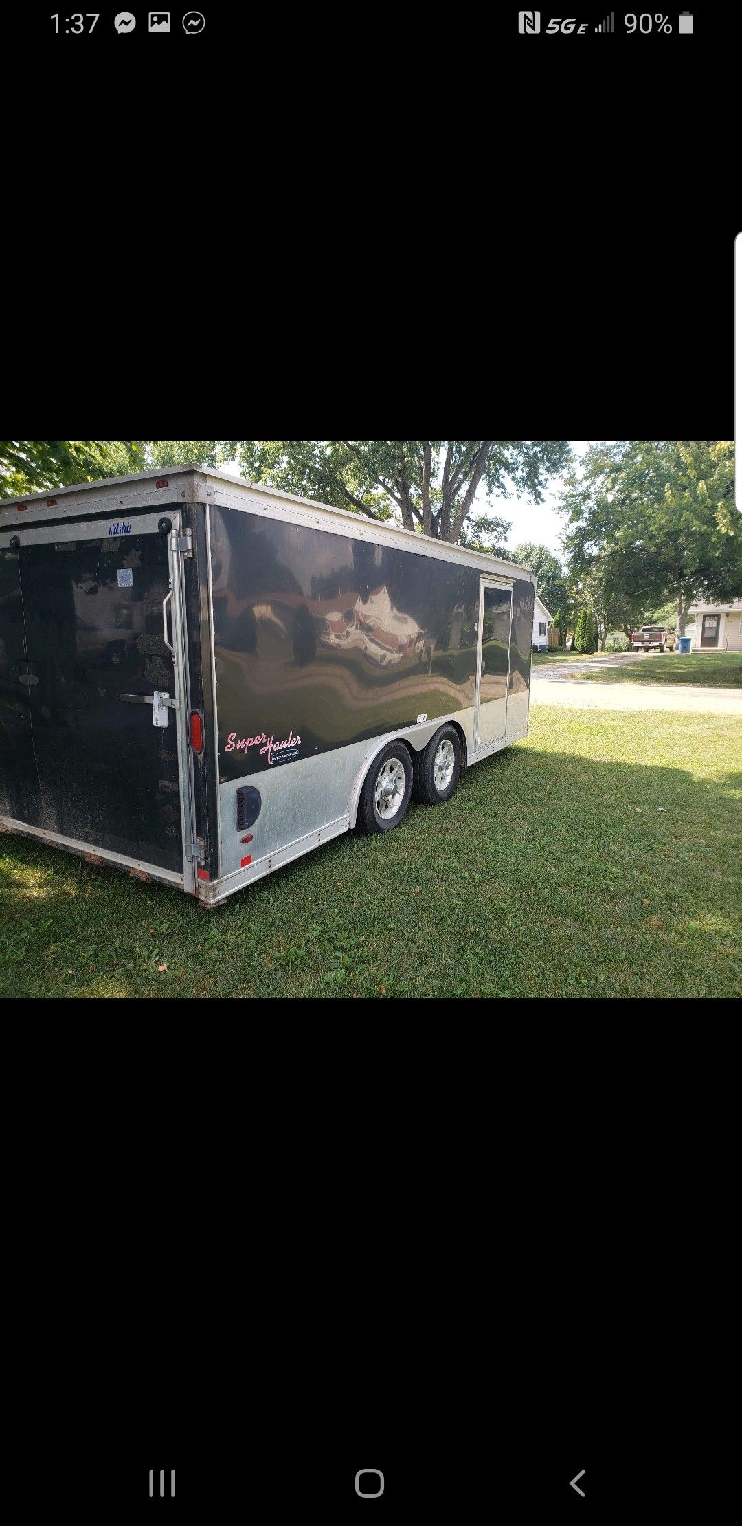 motorcycle trailer low boy 16ft 8 ft wide