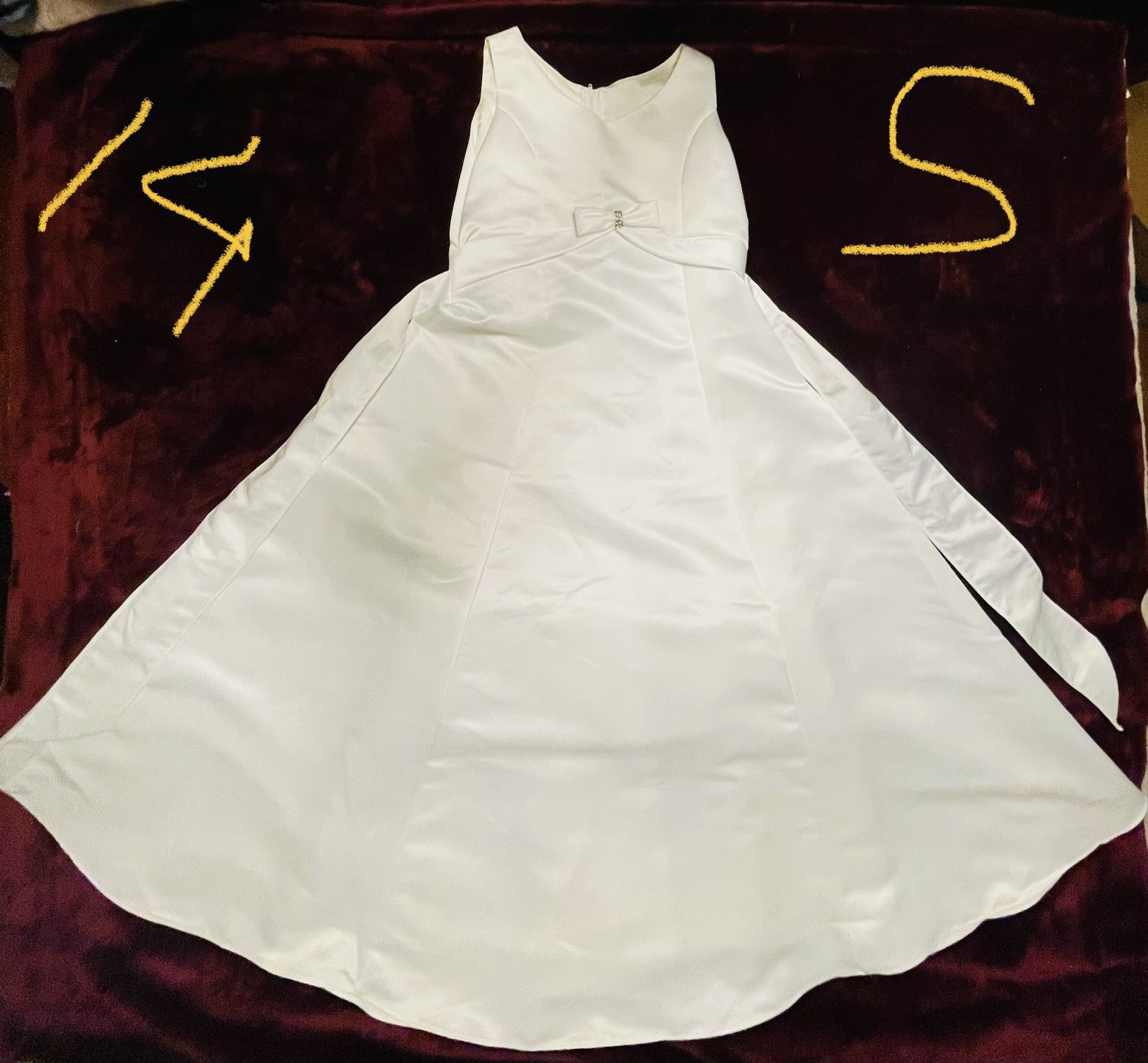 White Stylish Dress Teen/ Slim Woman NEW