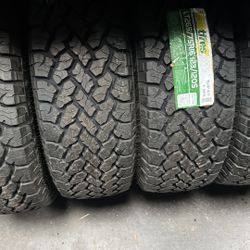 LT265/75R16 SET OF 4 ALL TERRAIN TIRES WITH INSTALLATION AND BALANCING 