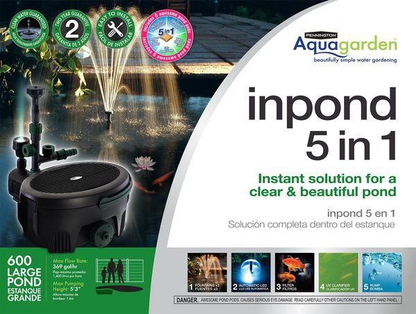Aqua Garden,inpond 5 In 1 Fountain,$40