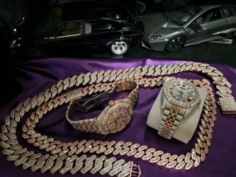 New INVENTORY Iced Out Moissanite Watches And Chains