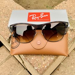 NEW Clubmaster Oversized 57mm RayBan Sunglasses with original Ray Ban Packaging 