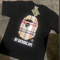 bape burberry shirt