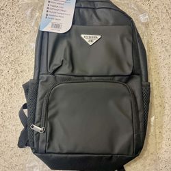 Black Europa Laptop Backpack - NEW