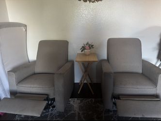 Two Single Recliner Couches
