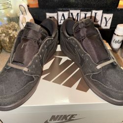 Travis Scott Air Jordan 1 Low Velvet Brown 9.5 