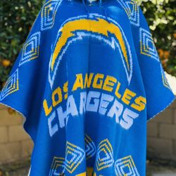 Los Angeles Chargers Alpaca Wool Blend Poncho