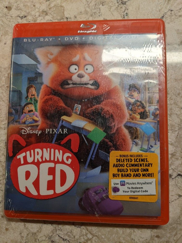 Blu-Ray DVD 📀 Disney.PIXAR. Turning Red ♥️ PG