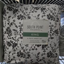 South Piont 6 Piece Sheet Set King Size 