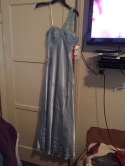 Brand new baby blue long dress size 3/4