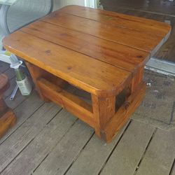 Pine End Table Mint Condition 