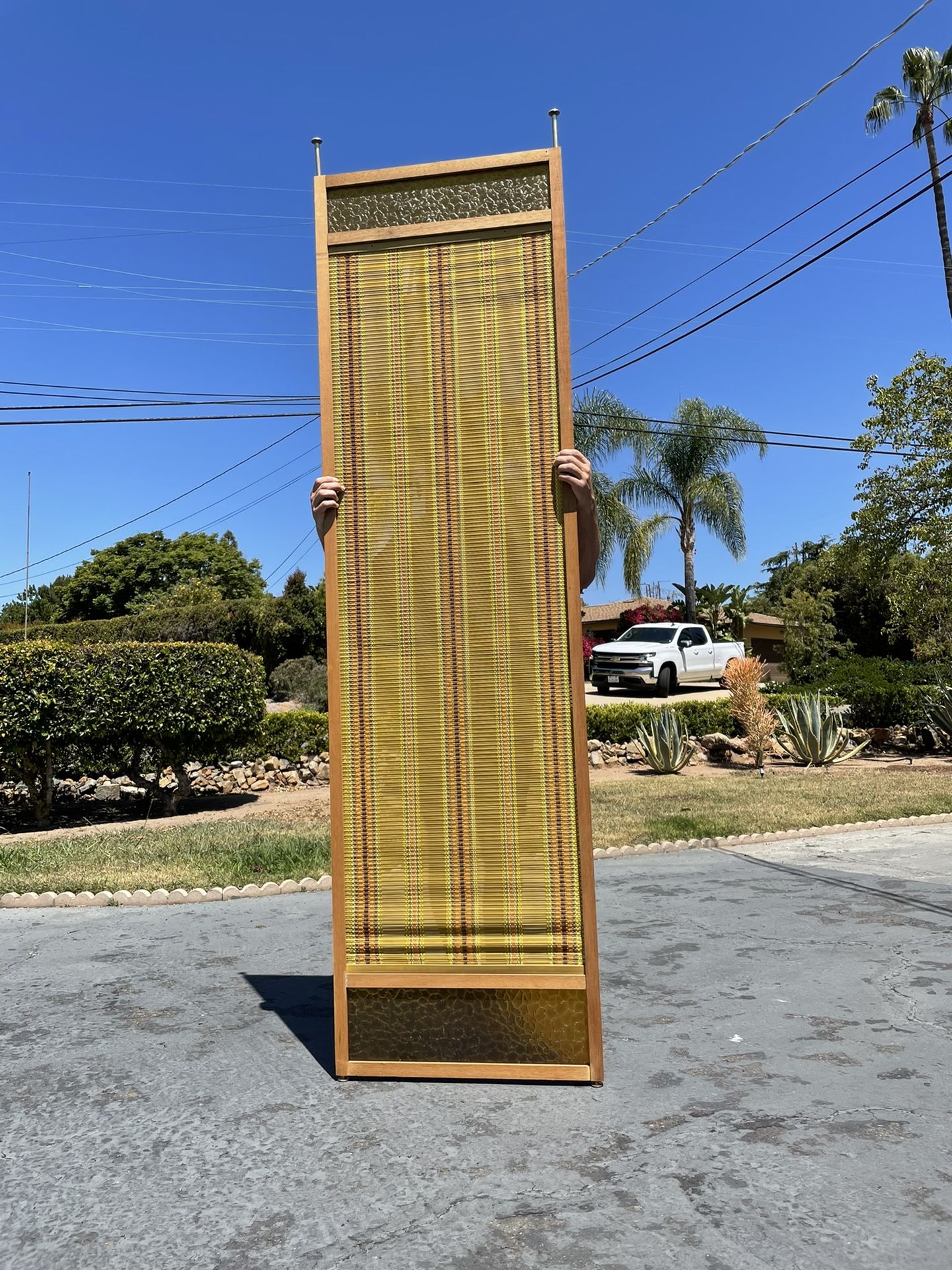 Vintage Mid Century Tension Spring Wall Divider