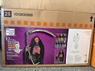 12ft Levitating Reaper Home Depot Halloween Animatronic Used Once