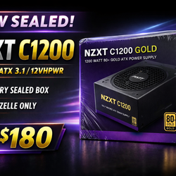 NZXT C1200 80+ Gold PSU (ATX 3.1 / 12VHPWR) NEW SEALED