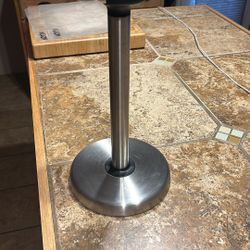 Solid Stainless Steel On Counter Paper Towel Holder