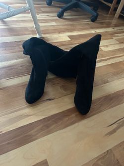 High heel thigh high boots
