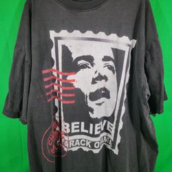 Vintage ‘Barack Obama’ T-Shirt Front And Back Graphic 
