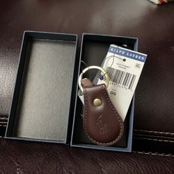 Polo Ralph Lauren Men's Women's Keychain Key Fob Leather Brown  NWT. Keychain from Ralph Lauren  Polo Ralph shopping bag avail per request only  Black