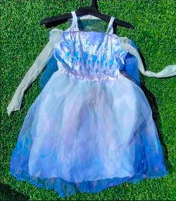 Halloween Disney Frozen Queen Elsa Girl Dress Costume Size 4T / 6T New
