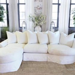 Gorgeous Shabby Chic Sofa With Chaise 