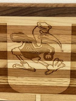 University Of Miami UM Bamboo Cutting Board 